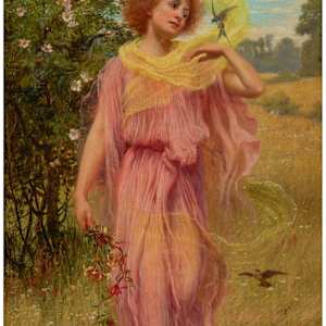 “Flora” by William Savage Cooper (British, fl. 1880-1926)