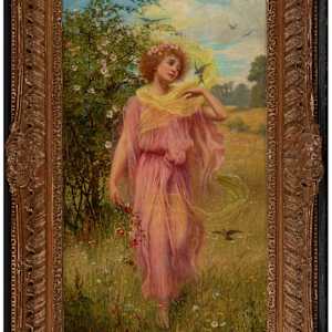 “Flora” by William Savage Cooper (British, fl. 1880-1926) 