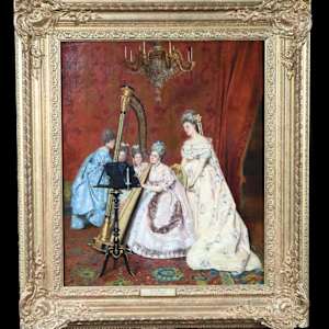 19th CENTURY CARLO FERRANLI "THE RECITAL" by Carlo Ferranti 