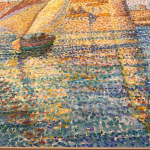 “Le port de Collioure” by Yvonne Canu French 1921-2007 