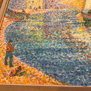 “Le port de Collioure” by Yvonne Canu French 1921-2007 