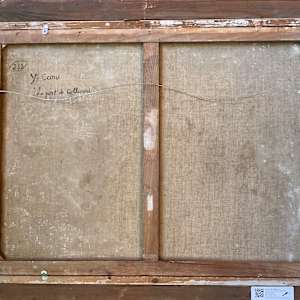 “Le port de Collioure” by Yvonne Canu French 1921-2007 