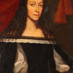 “School of Zurbaran, A Portrait of the Marquesa Brigida Spinola Doria Imperiale” by Spanish School, School of Zurbatan
