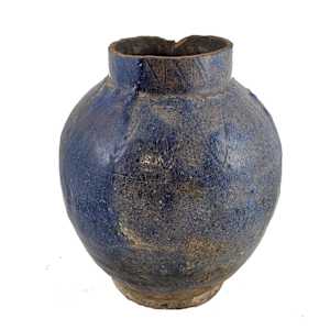 Large 10th Century Persian Jar Cobalt Blue 