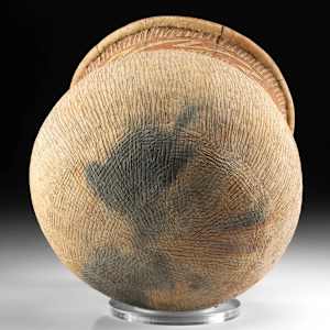 Ancient Ban Chiang Pottery Jar w/ Incised Decoration 