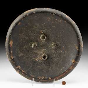 18th C. Indo-Persian Leather Dhal Shield 