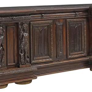 Italian Renaissance Revival walnut sideboard 