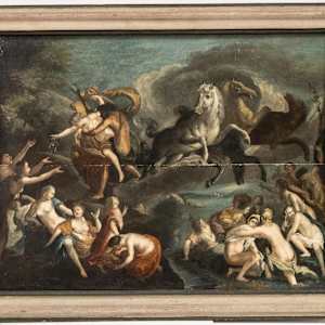 “Neptune Abducting Flora” by Louis de Boullogne Atribuited 