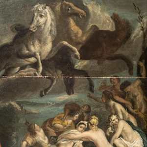 “Neptune Abducting Flora” by Louis de Boullogne Atribuited 