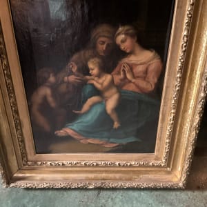 “Madonna and Child with St. John the Baptist and St. Anne” by After Giulio Romano 