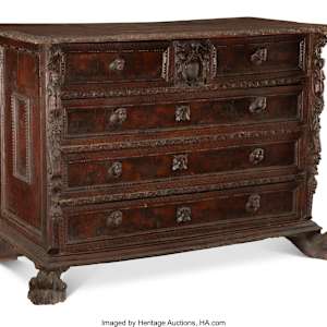 An Italian Renaissance Carved Walnut Bambocci, Third quarter 16th 
