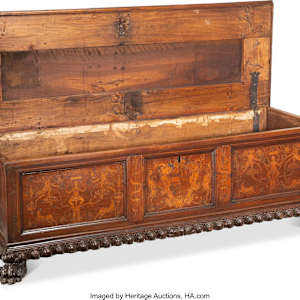 18th Century Large Carved and In laid Wood Cassini 