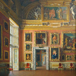 "Interior" of the 'Sala di Apollo, Pitti Palace, Florence, Italy' by Mario Romani