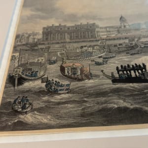 "Funeral Procession of Admiral Lord Nelson from the Admiralty to St Paul's Cathedral" by River by M Mergot, C.A. Pugin, I Hill (Engraver) 