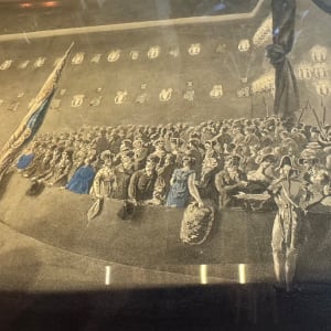 "Funeral Ceremony of Admiral Lord Nelson St Paul's Cathedral" Hand Colored Engravings by C.A. Pugin, F.C. Lewis (Engraver) 