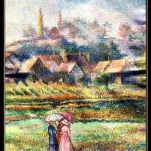 “La Promenade Aux Vignes, en Alsace” by Hugues Claude Pissarro 