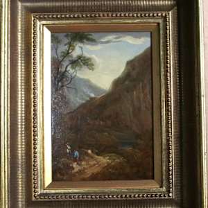 “Travelers along a Roadside in the Mountains” by Thomas Barker of Bath 