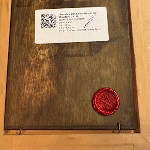 “Travelers along a Roadside in the Mountains” by Thomas Barker of Bath 