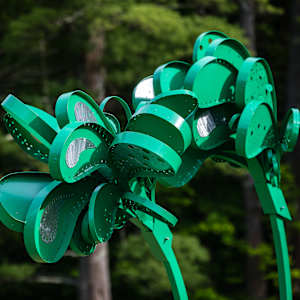 Green Squirt  from Windswept    ( 1 of 3 units, each slightly different) by Vivien  Collens 