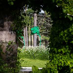 Green Squirt  from Windswept    ( 1 of 3 units, each slightly different) by Vivien  Collens 