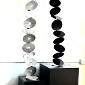 bubble totems. various sizes and colors. by Vivien  Collens 