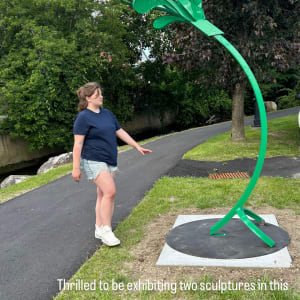 Green squirt II.  2024 by Vivien  Collens 