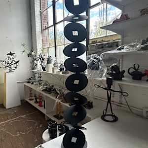 bubble totems. various sizes and colors. by Vivien  Collens 