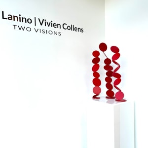 red bubble sculpture installation by Vivien  Collens 