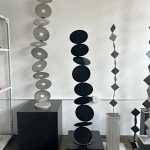 bubble totems. various sizes and colors. by Vivien  Collens 