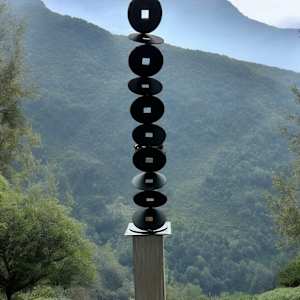 bubble totems. various sizes and colors. by Vivien  Collens 