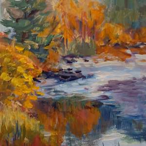 Autumn River Shore by Nanci Cook, PAC