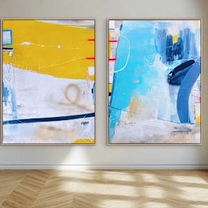 Crossing Lines (Diptych, 1/2) by Susanne Herbold, Image 3.