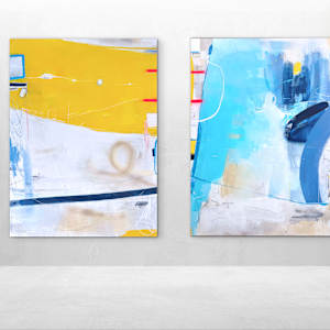 Crossing Lines (Diptych, 2/2) by Susanne Herbold, Image 2.