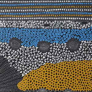 Ngapa- Water Dreaming by Janet Long Nakamarra 