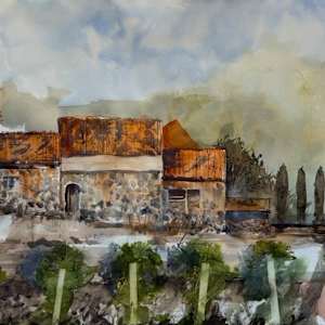 Chianti Respite by Steve Griggs Watercolor