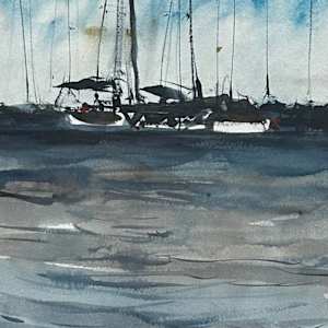 Girl from Nantucket by Steve Griggs Watercolor