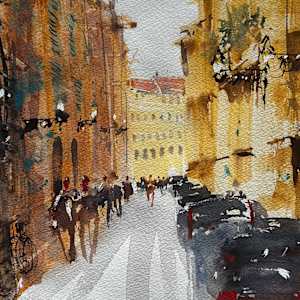 Meet Me In Florence by Steve Griggs Watercolor