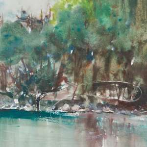 The Reel Deal by Steve Griggs Watercolor