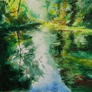 The River Bradford, Youlgreave by Ian Dugdale