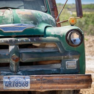 Green Chevy Truck by Denise Hawkins