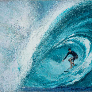 Surfing the Line: Non-plastic Ocean by Julia iSABEL