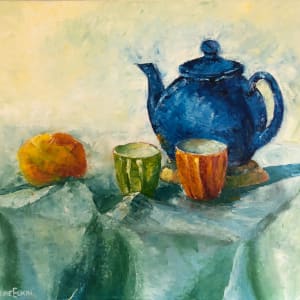Blue Teapot by Madeleine Elkin, Image 2.