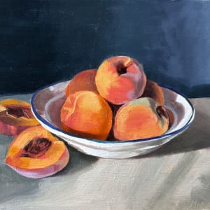 Still Life with Peaches by Maria Daas
