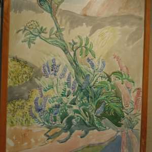 Studie till "Glädjens blomster" by Harald Lindberg