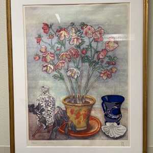 Anemoner i kruka by Hilding Linnqvist