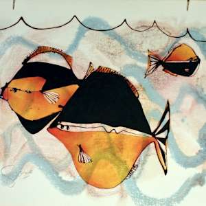 Three Fish by Gerrit Greve 