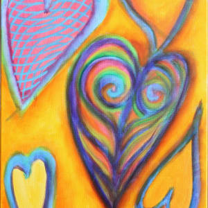 Hearts on Yellow* by Gerrit Greve