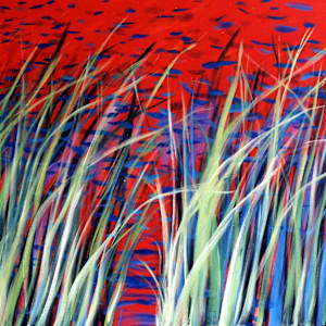 Reeds at Red Light 4 by Gerrit Greve