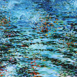 Multi-Colored Lakeside Ripples by Gerrit Greve