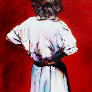 Pose on Red by Gerrit Greve